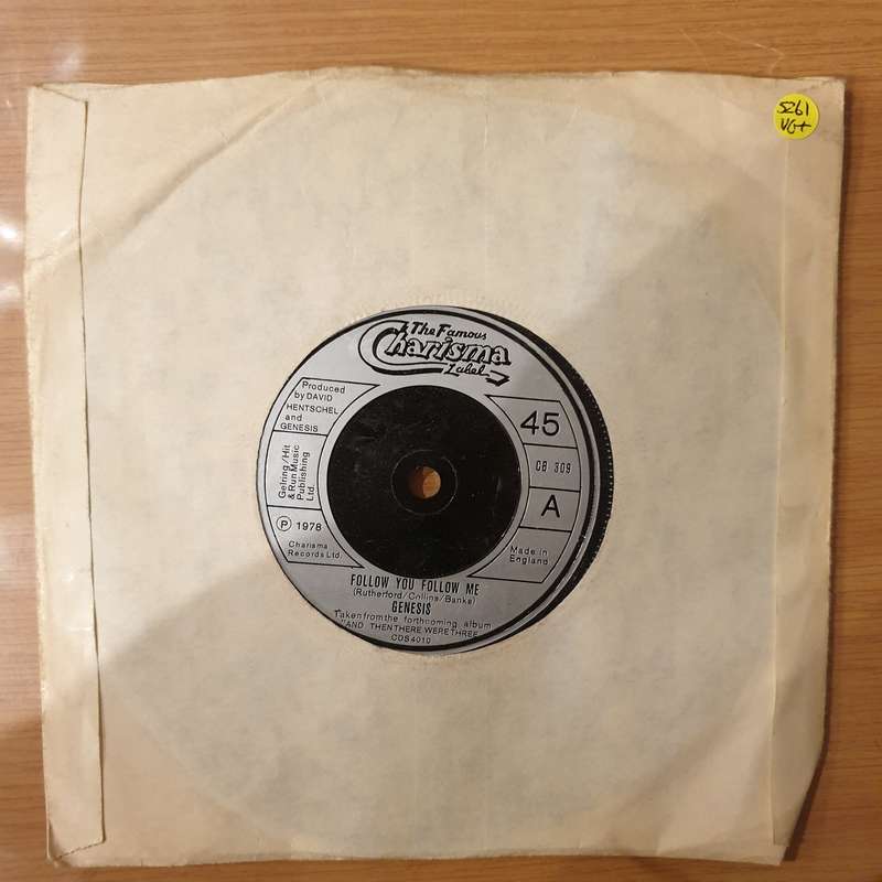 Genesis  Follow You Follow Me - Vinyl 7" Record - Very-Good+ Quality (VG+) (verygoodplus)
