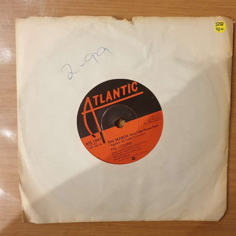 Phil Collins  Against All Odds (Take A Look At Me Now) - Vinyl 7" Record - Very-Good+ Quality ...