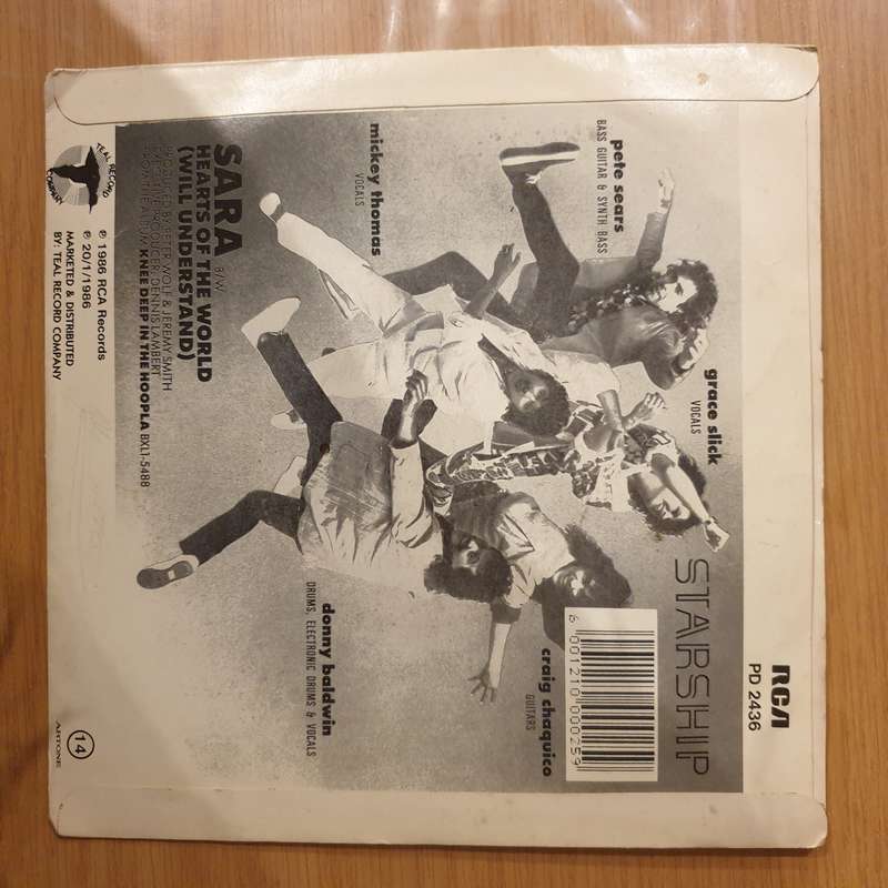 Starship  Sara - Vinyl 7" Record - Very-Good+ Quality (VG+) (verygoodplus)