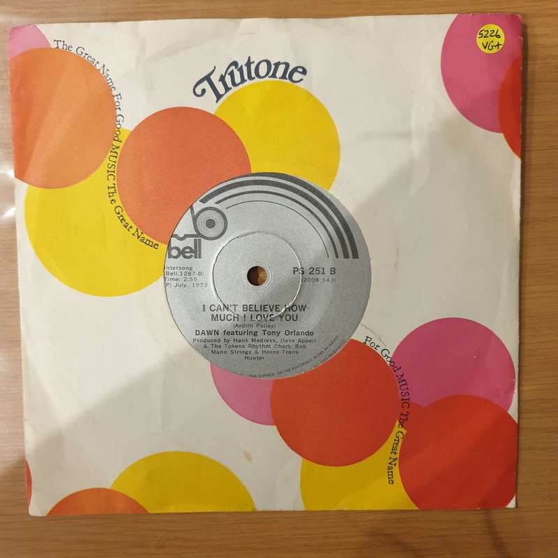 Dawn Featuring Tony Orlando  Tie A Yellow Ribbon Round The Ole Oak Tree -  Vinyl 7" Record - V...