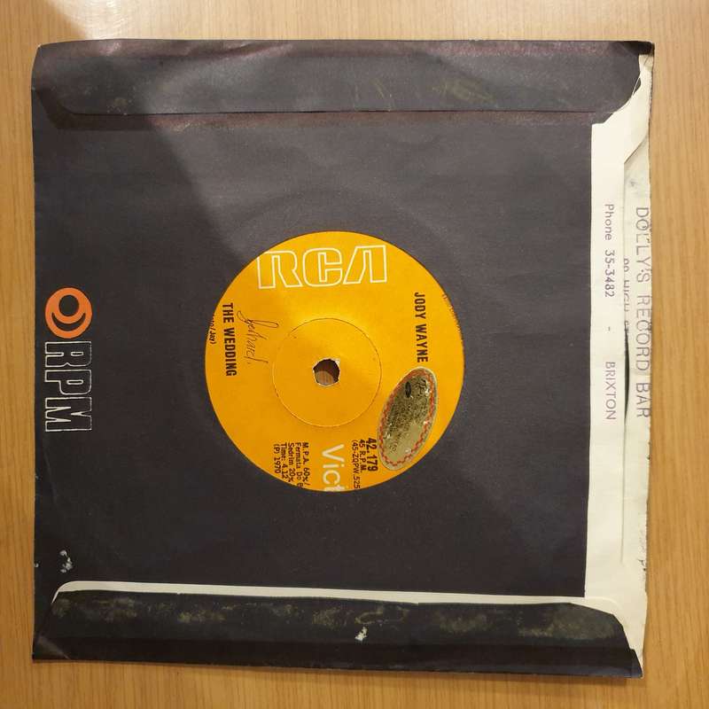Jody Wayne  The Wedding -  Vinyl 7" Record - Very-Good+ Quality (VG+) (verygoodplus)