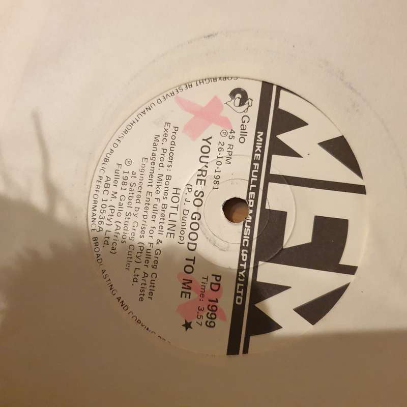 Hotline  You're So Good To Me / So Cold -  Vinyl 7" Record - Very-Good+ Quality (VG+) (verygoo...