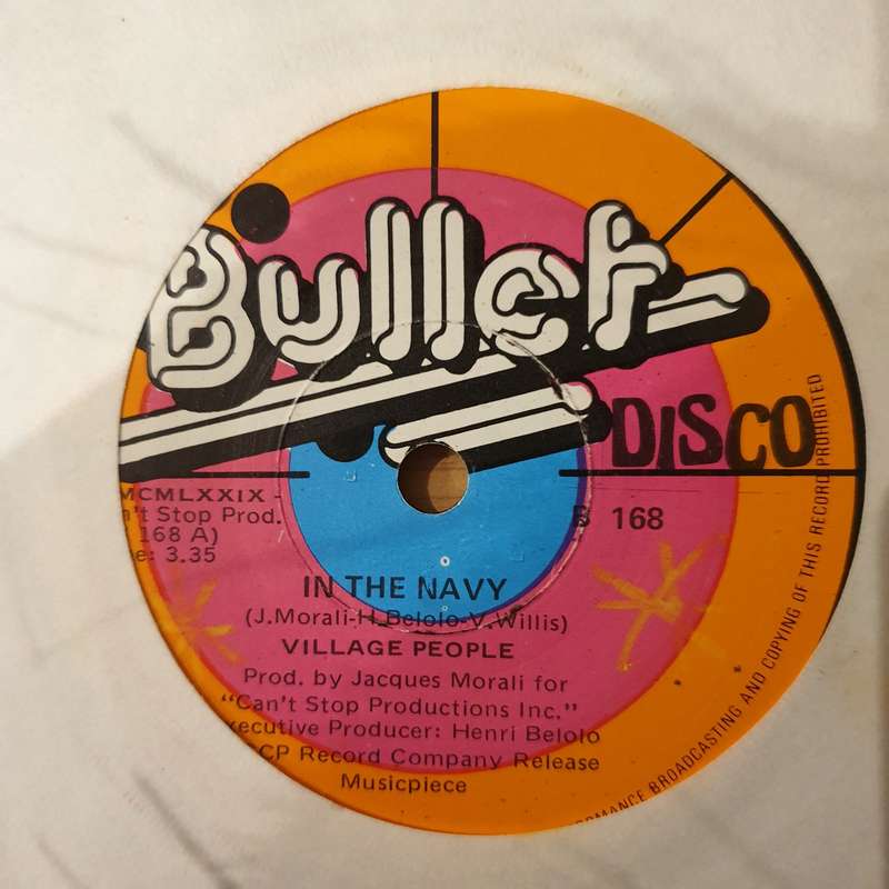 Village People  In The Navy -  Vinyl 7" Record - Very-Good+ Quality (VG+) (verygoodplus)
