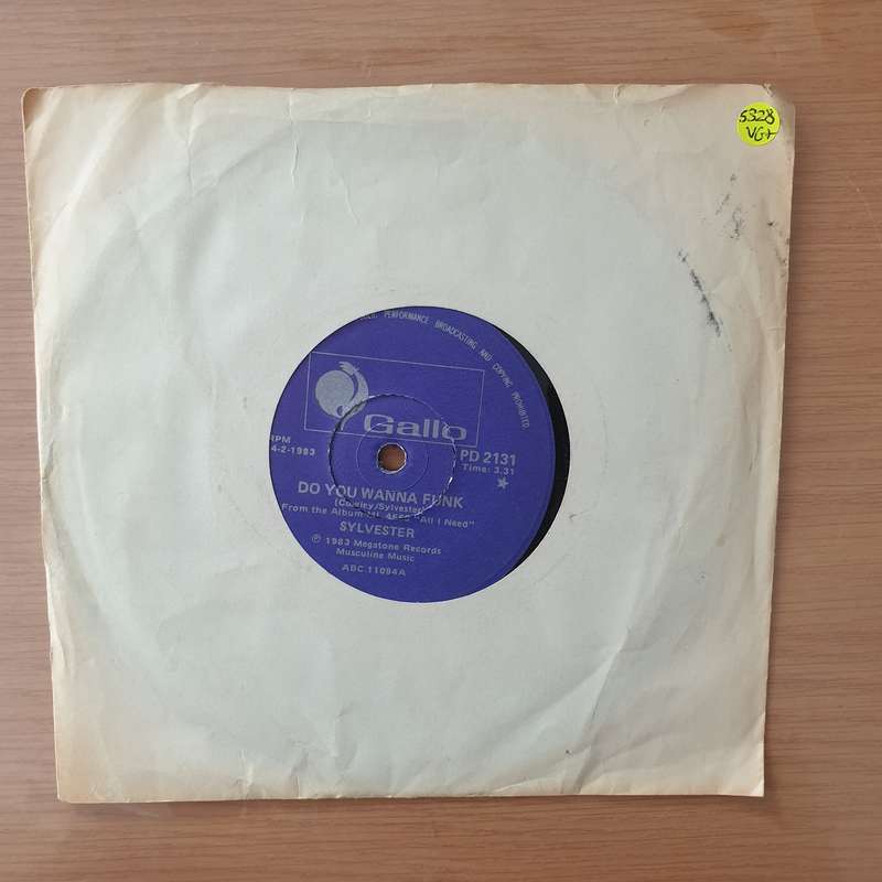 Sylvester  Do You Wanna Funk / Don't Stop - Vinyl 7" Record - Very-Good+ Quality (VG+) (verygo...