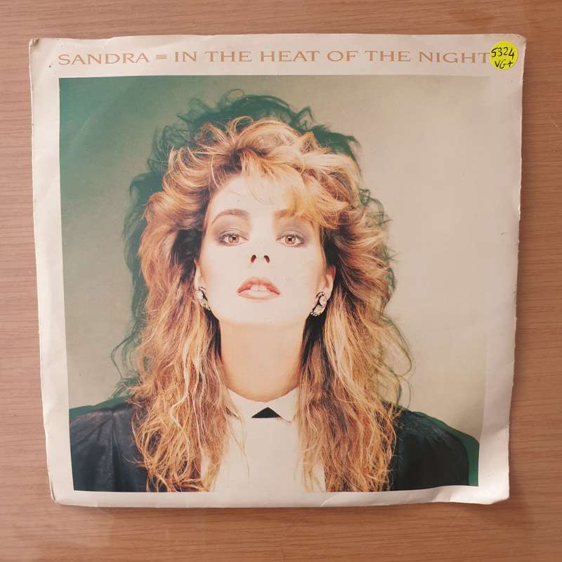 Sandra  In The Heat Of The Night - Vinyl 7" Record - Very-Good+ Quality (VG+) (verygoodplus)