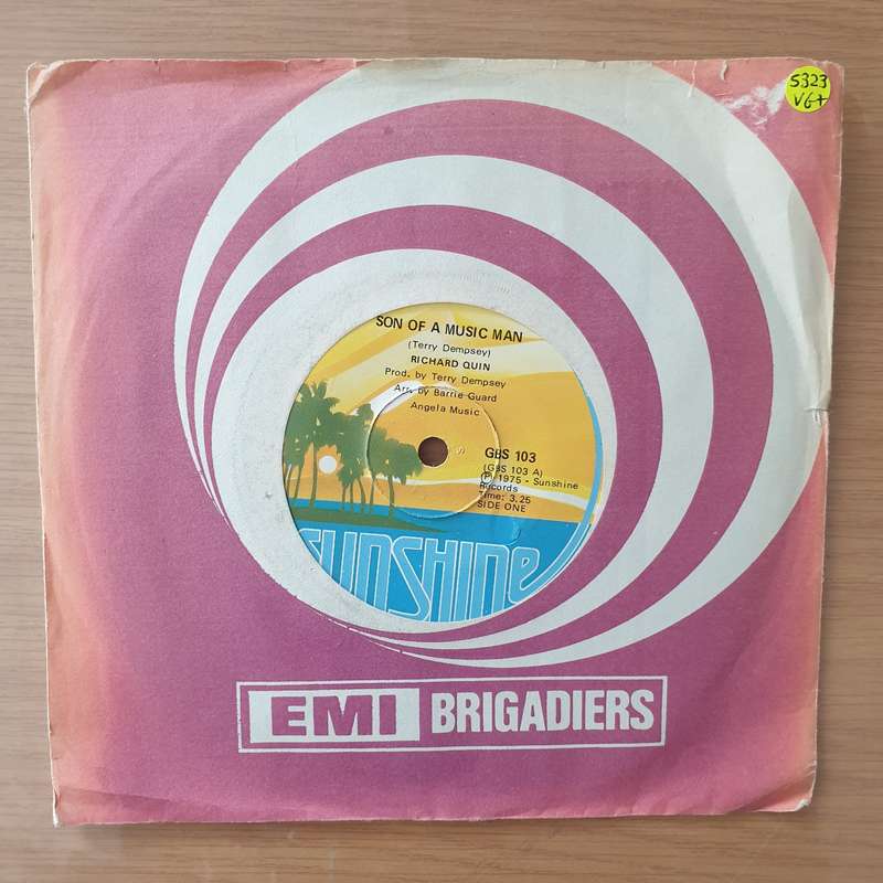 Richard Quin  Son Of A Music Man - Vinyl 7" Record - Very-Good+ Quality (VG+) (verygoodplus)