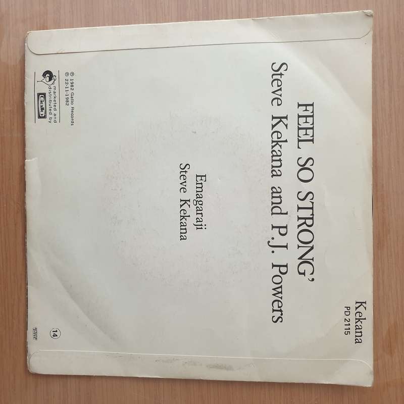 Hotline With P.J. Powers & Steve Kekana  Feel So Strong - Vinyl 7" Record - Very-Good+ Quality...