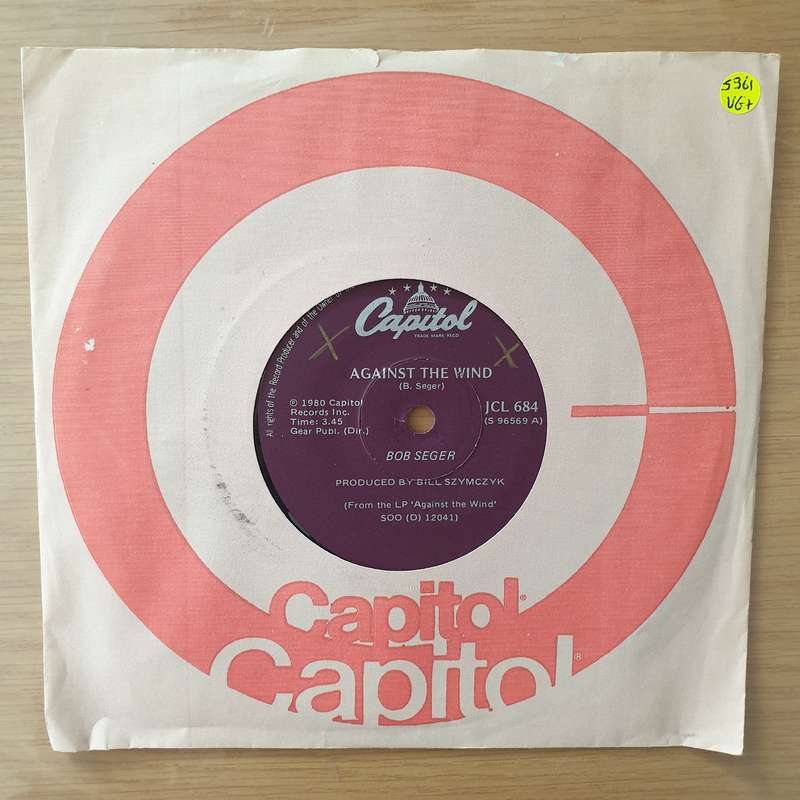 Bob Seger & The Silver Bullet Band  Against The Wind - Vinyl 7" Record - Very-Good+ Quality (V...