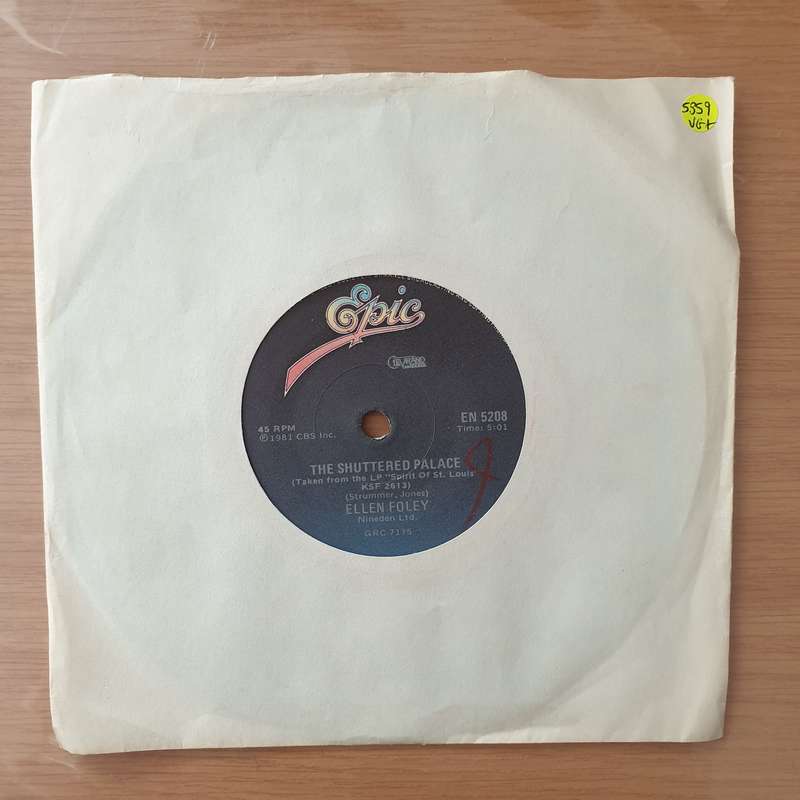 Ellen Foley  The Shuttered Palace - Vinyl 7" Record - Very-Good+ Quality (VG+) (verygoodplus)