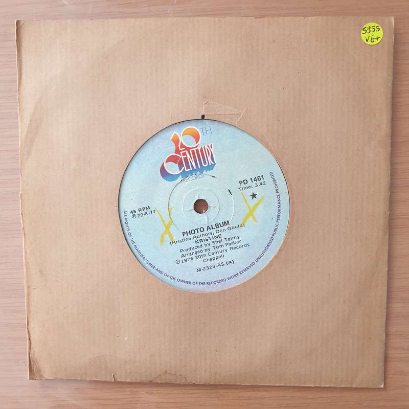 Kristine  Photo Album - Vinyl 7" Record - Very-Good+ Quality (VG+) (verygoodplus)