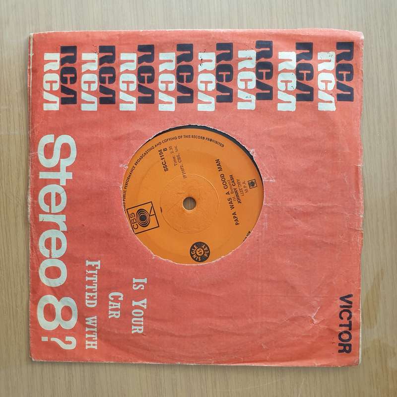 Johnny Cash  A Thing Called Love / Papa Was A Good Man - Vinyl 7" Record - Very-Good+ Quality ...