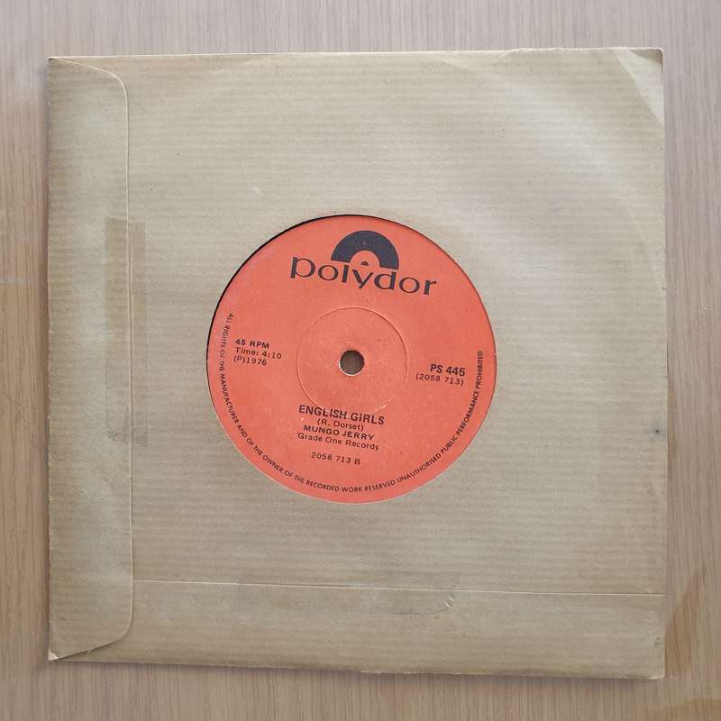 Mungo Jerry  It's A Secret - Vinyl 7" Record - Very-Good+ Quality (VG+) (verygoodplus)