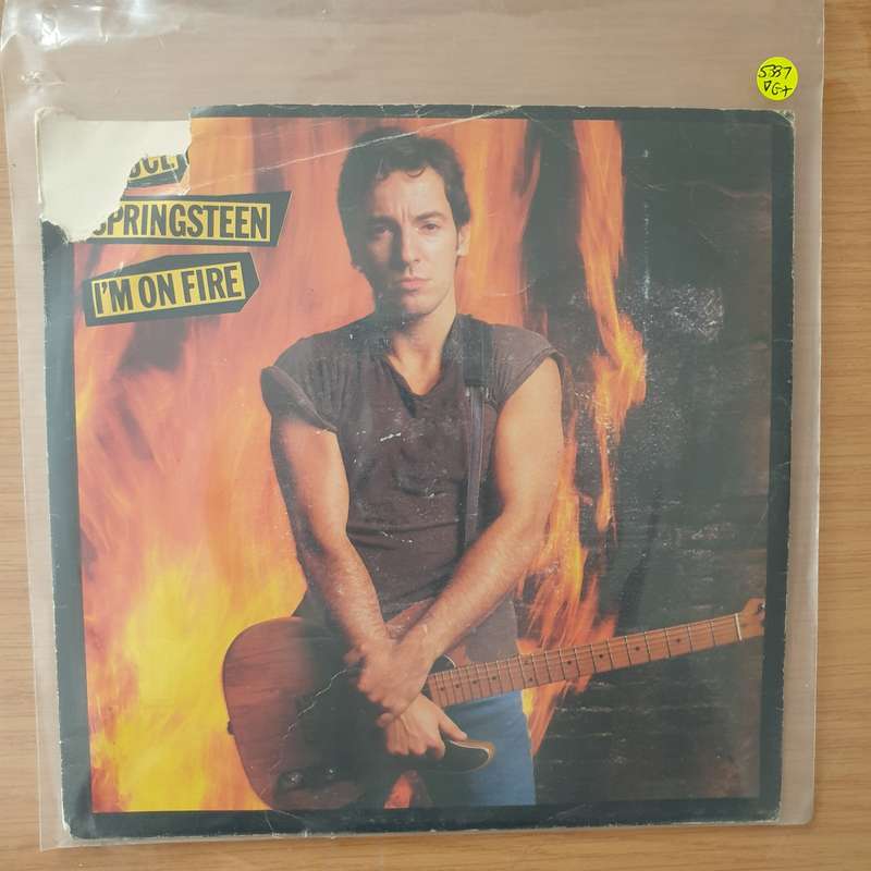 Bruce Springsteen  I'm On Fire - Vinyl 7" Record - Very-Good+ Quality (VG+) (verygoodplus)