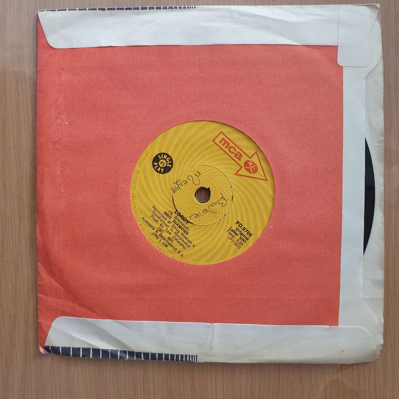Neil Diamond  Cracklin' Rosie - Vinyl 7" Record - Very-Good+ Quality (VG+) (verygoodplus)