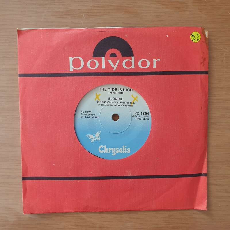 Blondie  The Tide Is High - Vinyl 7" Record - Very-Good+ Quality (VG+) (verygoodplus)