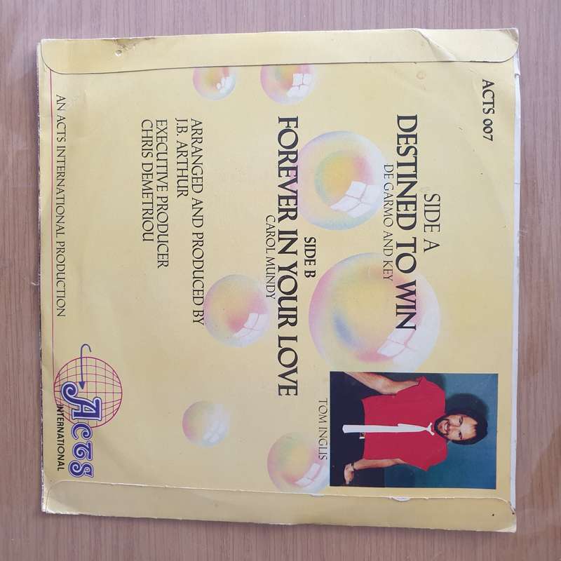 Tom Inglis  Destined To Win - Vinyl 7" Record - Very-Good+ Quality (VG+) (verygoodplus)