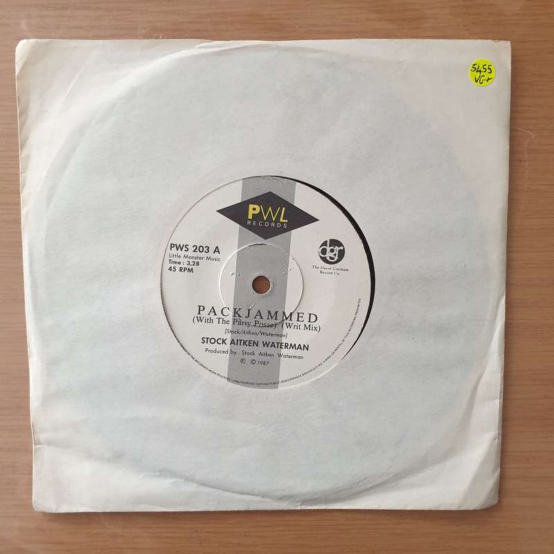 Stock Aitken Waterman  Packjammed With The Party Posse - Vinyl 7" Record - Very-Good+ Quality ...