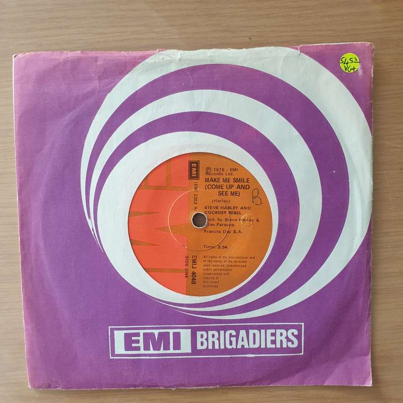 Steve Harley And Cockney Rebel  Make Me Smile (Come Up And See Me) - Vinyl 7" Record - Very-Go...
