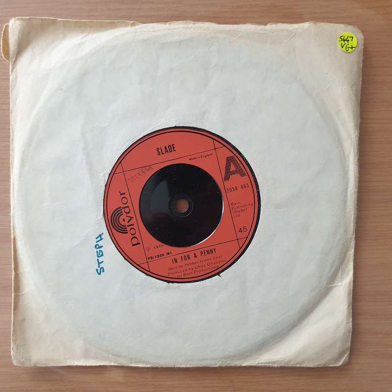 Slade  In For A Penny - Vinyl 7" Record - Very-Good+ Quality (VG+) (verygoodplus)