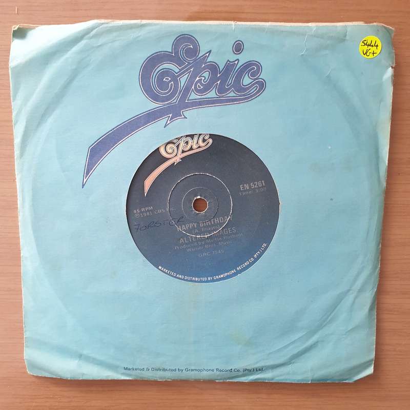 Altered Images  Happy Birthday - Vinyl 7" Record - Very-Good+ Quality (VG+) (verygoodplus)