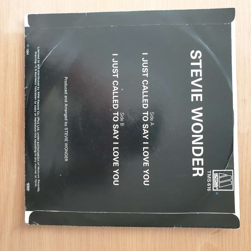 Stevie Wonder  I Just Called To Say I Love You - Vinyl 7" Record - Very-Good+ Quality (VG+) (v...