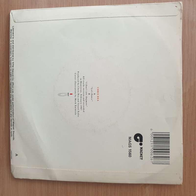 Chris Rea  Let's Dance - Vinyl 7" Record - Very-Good+ Quality (VG+) (verygoodplus)