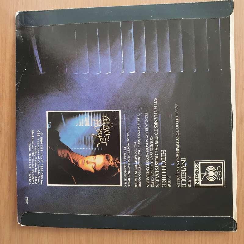 Alison Moyet  Invisible - Vinyl 7" Record - Very-Good+ Quality (VG+) (verygoodplus)