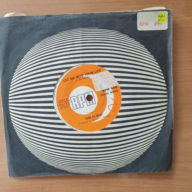 The Flood  Let Me Into Your Life - Vinyl 7" Record - Very-Good+ Quality (VG+) (verygoodplus)