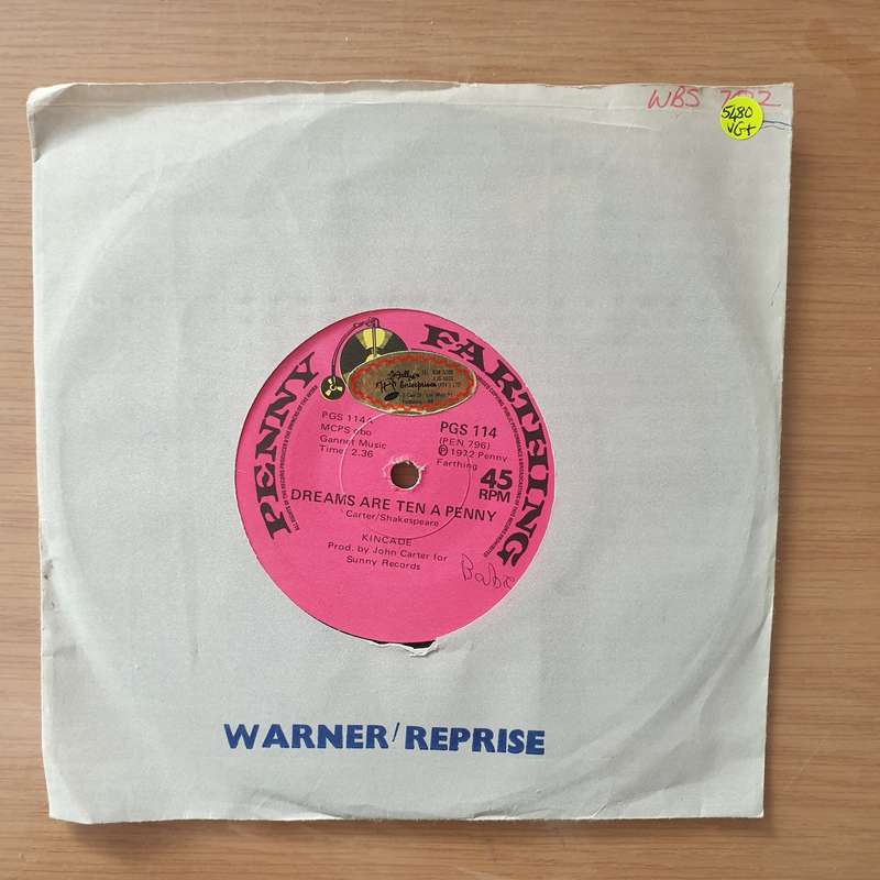 Kincade  Dreams Are Ten A Penny - Vinyl 7" Record - Very-Good+ Quality (VG+) (verygoodplus)