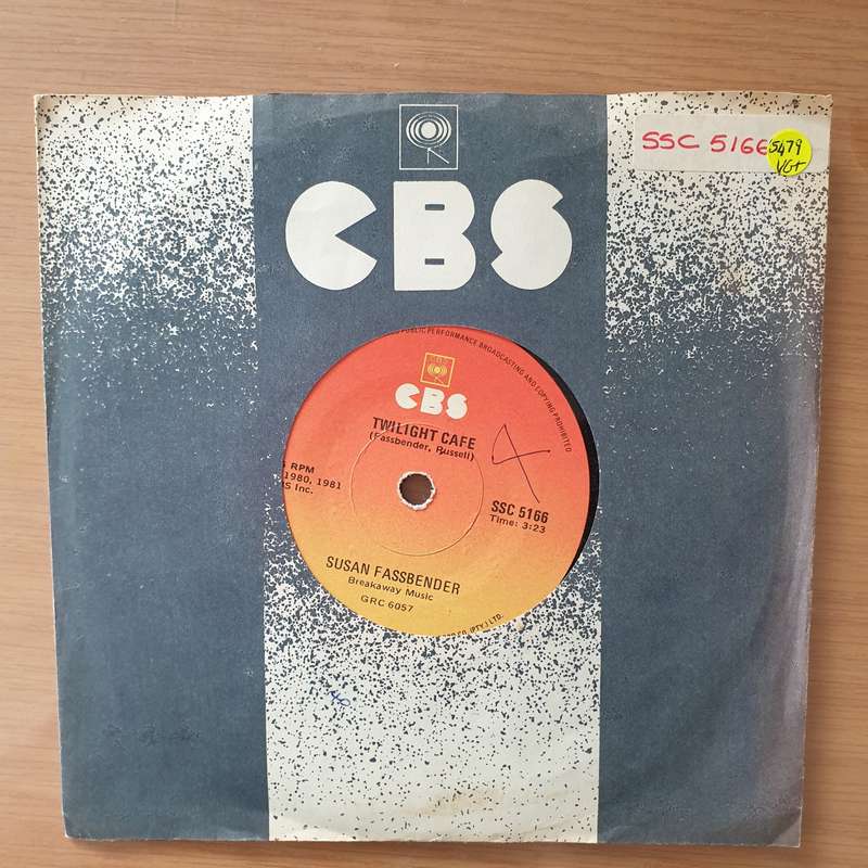 Susan Fassbender  Twilight Café - Vinyl 7" Record - Very-Good+ Quality (VG+) (verygoodplus)