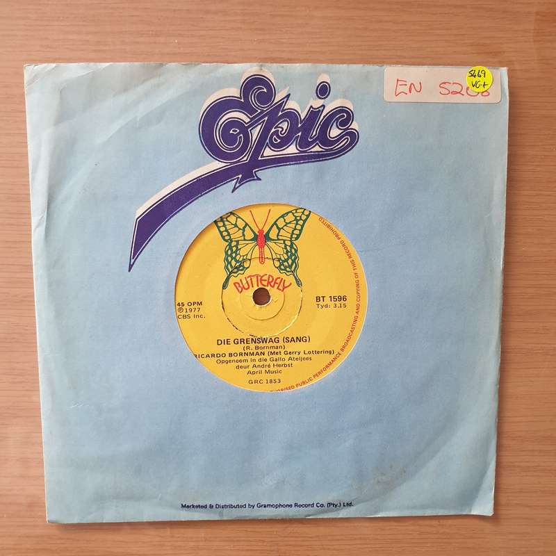 Ricardo Bornman  Die Grenswag - Vinyl 7" Record - Very-Good+ Quality (VG+) (verygoodplus)
