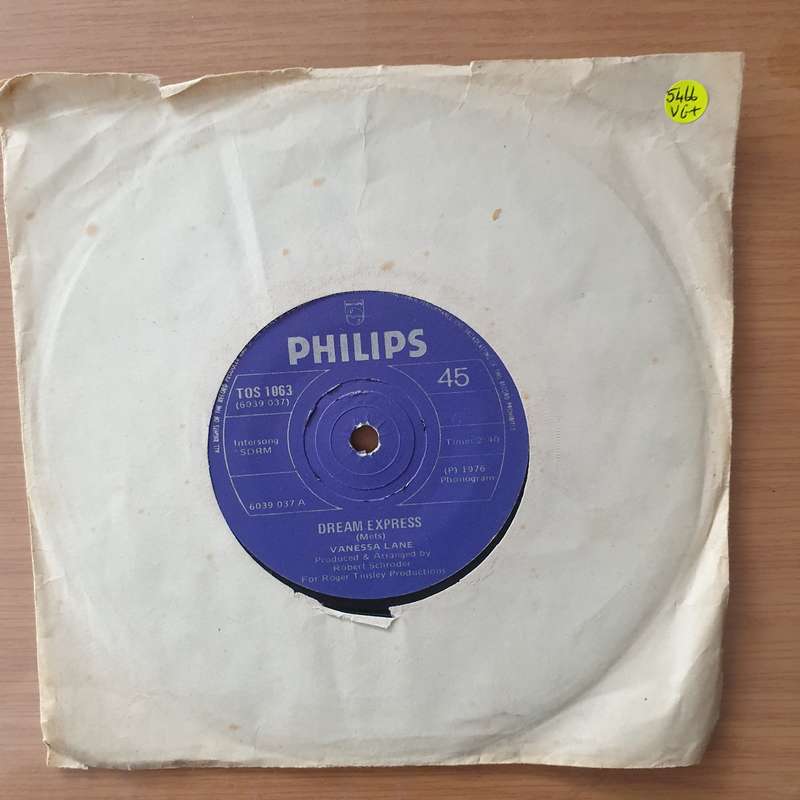 Vanessa Lane  Dream Express / No One But You - Vinyl 7" Record - Very-Good+ Quality (VG+) (ver...