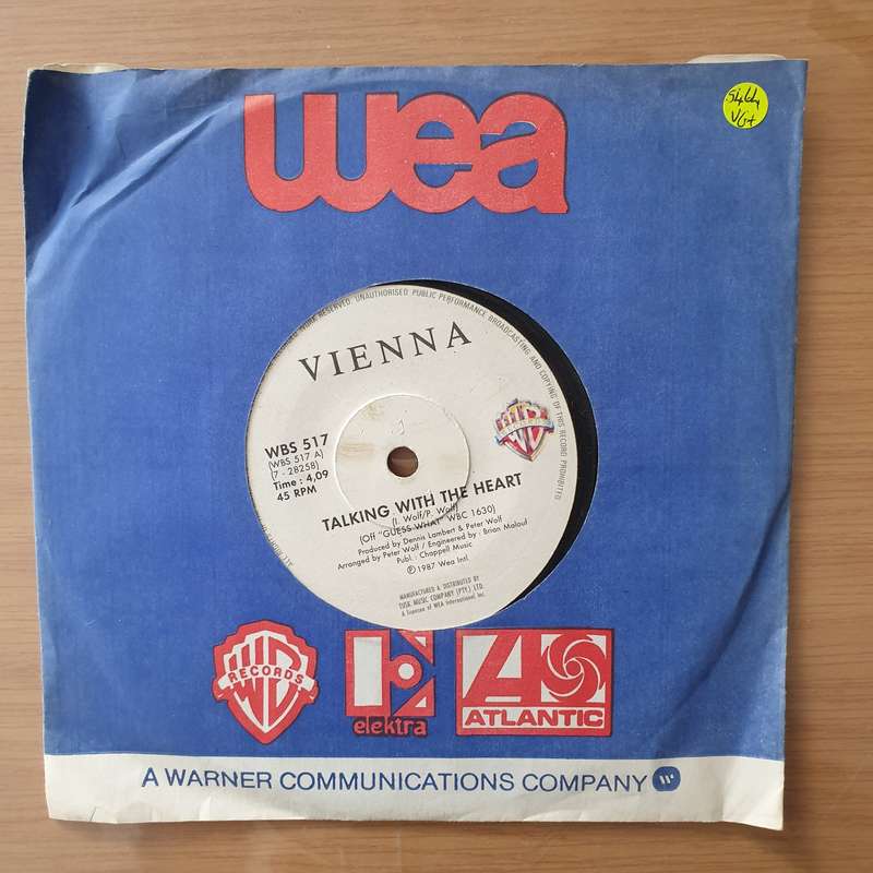 Vienna - Talking With The Heart - Vinyl 7" Record - Very-Good+ Quality (VG+) (verygoodplus)