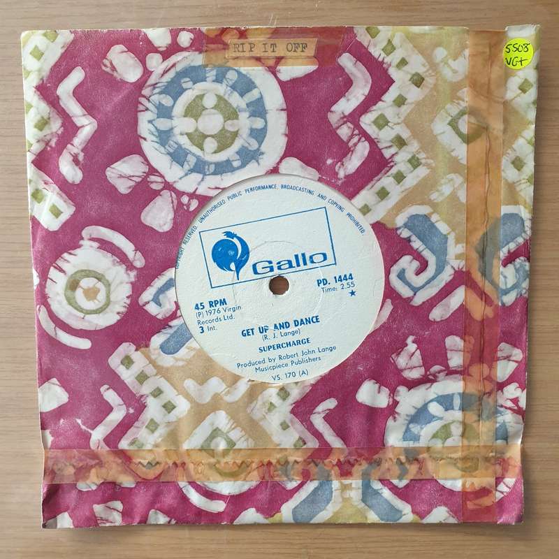 Supercharge  Get Up And Dance (Rhodesia) - Vinyl 7" Record - Very-Good+ Quality (VG+) (verygoo...