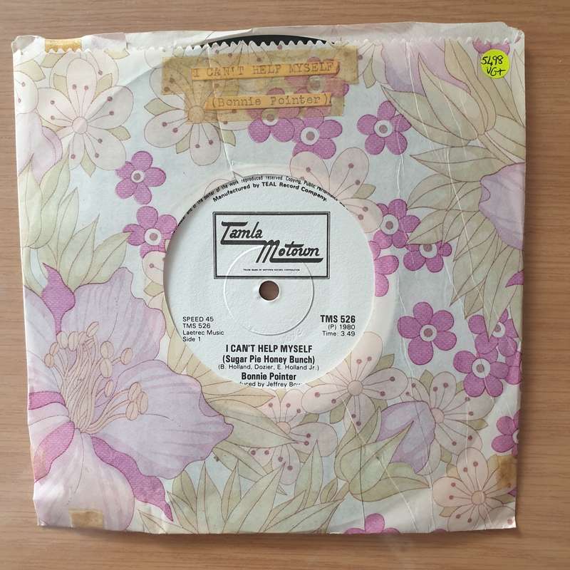 Bonnie Pointer  I Can't Help Myself (Sugar Pie, Honey Bunch)(Rhodesia) - Vinyl 7" Record - ...