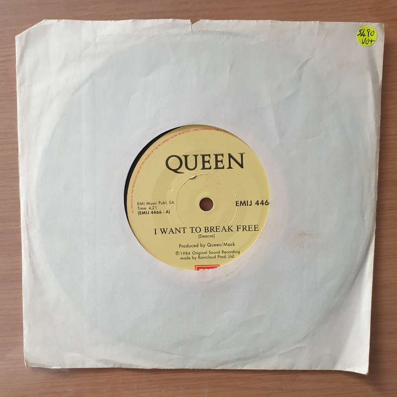 Queen  I Want To Break Free - Vinyl 7" Record - Very-Good+ Quality (VG+) (verygoodplus)