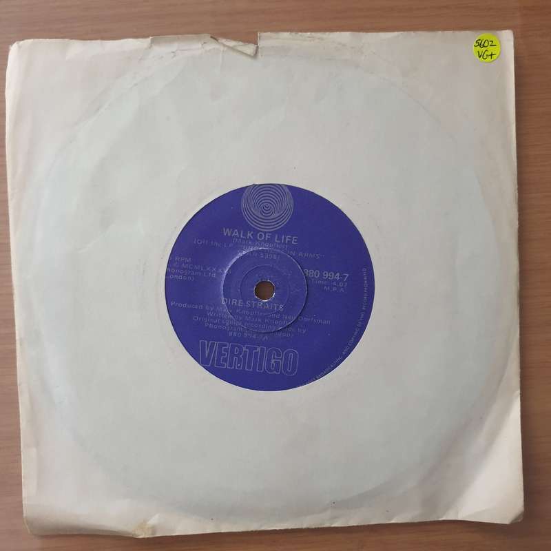 Dire Straits  Walk Of Life - Vinyl 7" Record - Very-Good+ Quality (VG+) (verygoodplus)