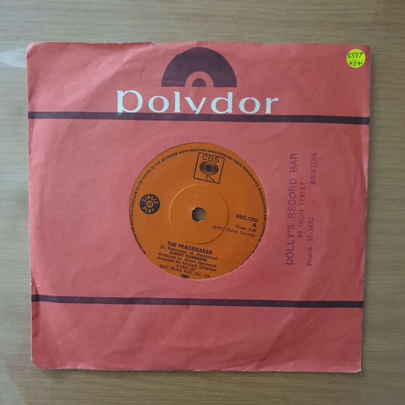 Albert Hammond  The Peacemaker - Vinyl 7" Record - Very-Good+ Quality (VG+) (verygoodplus)