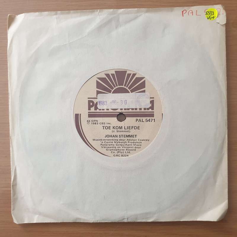 Johan Stemmet  Die Maklikste Ding - Vinyl 7" Record - Very-Good+ Quality (VG+) (verygoodplus)
