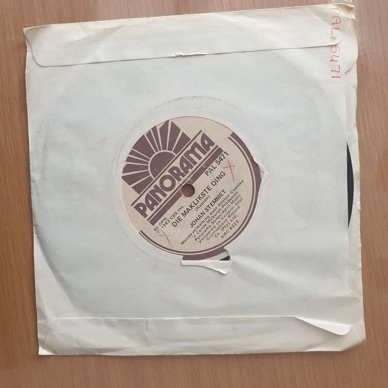 Johan Stemmet  Die Maklikste Ding - Vinyl 7" Record - Very-Good+ Quality (VG+) (verygoodplus)