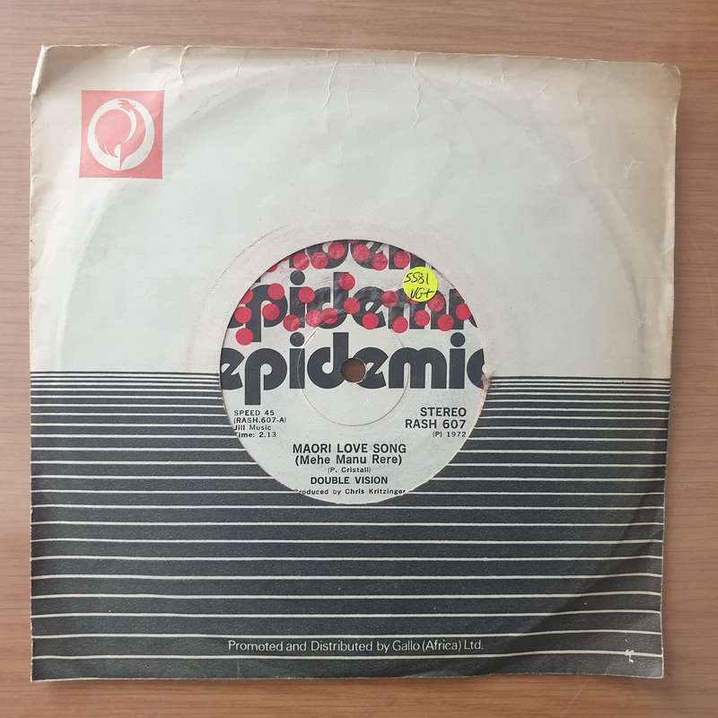 Double Vision  Maori Love Song (Mehe Manu Rere) - Vinyl 7" Record - Very-Good+ Quality (VG+) (...