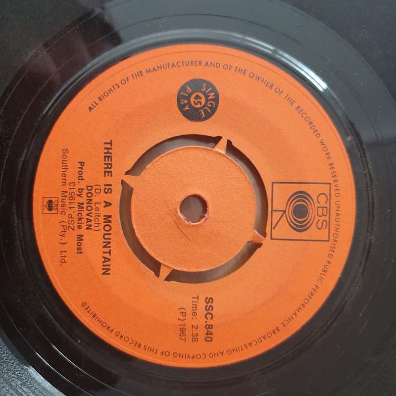 Donovan  There Is A Mountain - Vinyl 7" Record - Very-Good+ Quality (VG+) (verygoodplus)