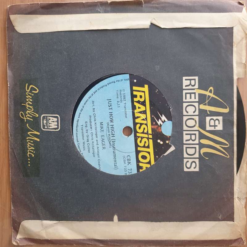 Mike Eager  Just How High - Vinyl 7" Record - Very-Good+ Quality (VG+) (verygoodplus)