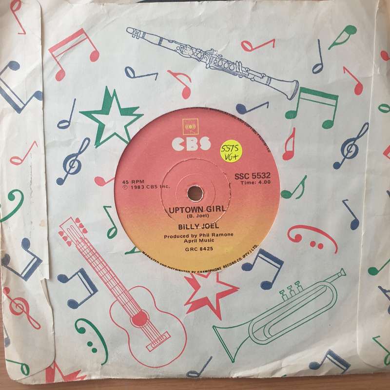 Billy Joel  Uptown Girl - Vinyl 7" Record - Very-Good+ Quality (VG+) (verygoodplus)