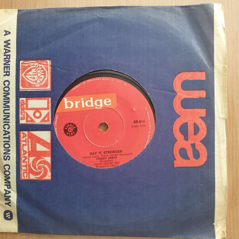 Freddy Breck  We Believe In Tomorrow - Vinyl 7" Record - Very-Good+ Quality (VG+) (verygoodplus)