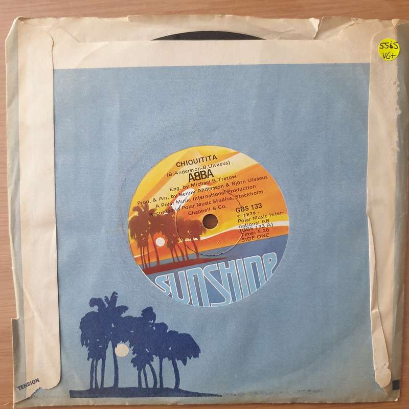 ABBA  Chiquitita - Vinyl 7" Record - Very-Good+ Quality (VG+) (verygoodplus)