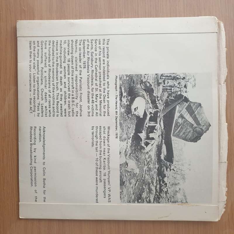 The Very Reverend J. R. Da Costa  The Deafening Silence - Vinyl 7" Record - Very-Good+ Quality...