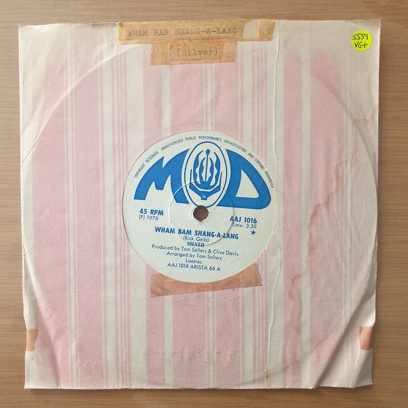 Silver  Wham Bam Shang-A-Lang (Rhodesia) - Vinyl 7" Record - Very-Good+ Quality (VG+) (verygoo...