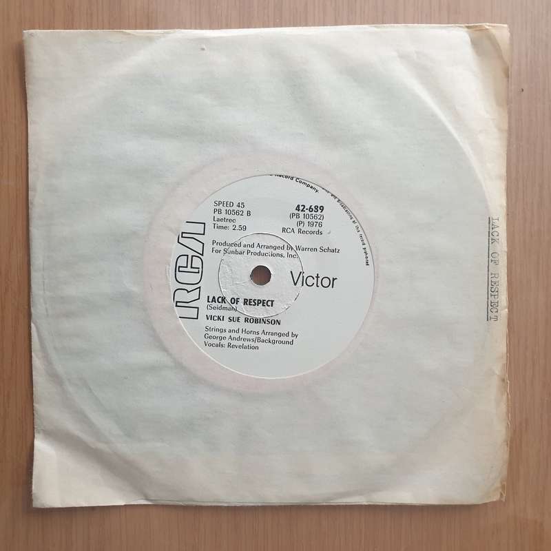 Vicki Sue Robinson  Turn The Beat Around (Rhodesia) - Vinyl 7" Record - Very-Good+ Quality (VG...