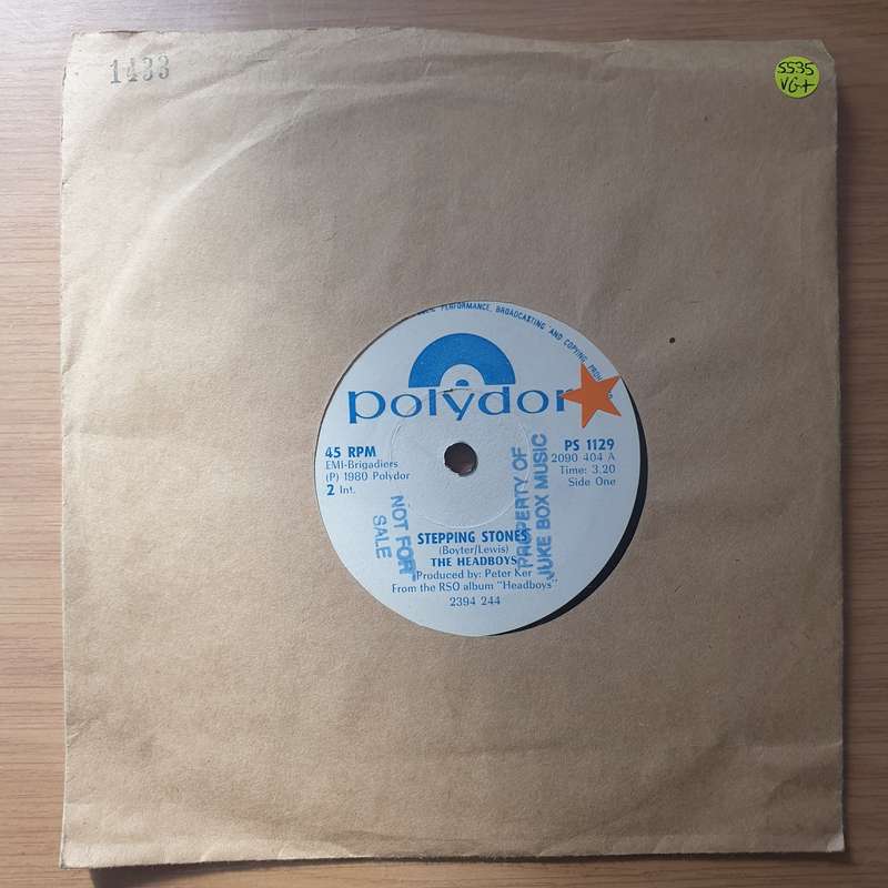 The Headboys  Stepping Stones (Rhodesia) - Vinyl 7" Record - Very-Good+ Quality (VG+) (verygoo...